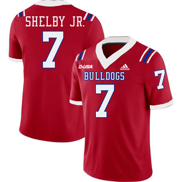 Jhamal Shelby Jr. Louisiana Tech Jersey,LA Tech Bulldogs Football Jerseys,Uniforms,Gears-Red